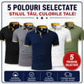 SET DE 5 TRICOU CU GULER POLO - SELECTATE CULORİ